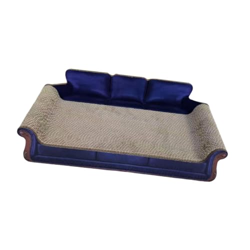 Fonowx Katzenkratzbrett, Katzenkratzbrett, Schlafsofa, Möbelschutz, Spielzeug, Haustier Schlafbett, Kratzkissen Zum Ausruhen von Kätzchen, Blau von Fonowx