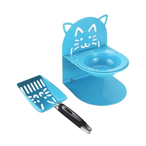 Fonowx Katzenstreu, Erhöhter Katzennapf, Heimtierbedarf, Ergonomischer, Abnehmbarer Futternapf für Haustiere, Kotsiebung für Den Innen Und Außenbereich, Blau Fonowx Katzenstreu, Erhöhter Katzennapf, Heimtierbedarf, Ergonomischer, Abnehmbarer Futternapf für Haustiere, Kotsiebung für Den Innen Und Außenbereich, Blau von Fonowx