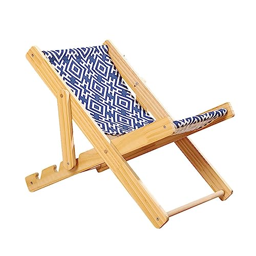 Fonowx Katzenstuhl Lounge Katzenbett Hängematte Katzen Hochbett Haustierbett für kleine Hunde Kaninchen, Blaue Leinwand Fonowx Katzenstuhl Lounge Katzenbett Hängematte Katzen Hochbett Haustierbett für kleine Hunde Kaninchen, Blaue Leinwand von Fonowx