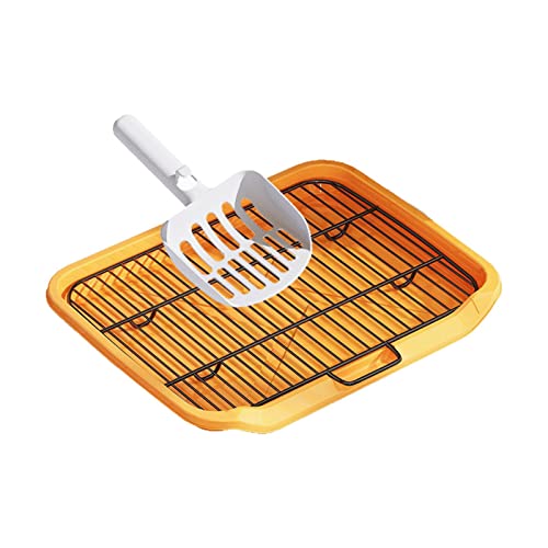 Fonowx Katzentoilette Hundetoilettentraining Töpfchentabletts Töpfchentrainer für kleine und mittelgroße Hunde, gelb mit Schaufel Fonowx Katzentoilette Hundetoilettentraining Töpfchentabletts Töpfchentrainer für kleine und mittelgroße Hunde, gelb mit Schaufel von Fonowx