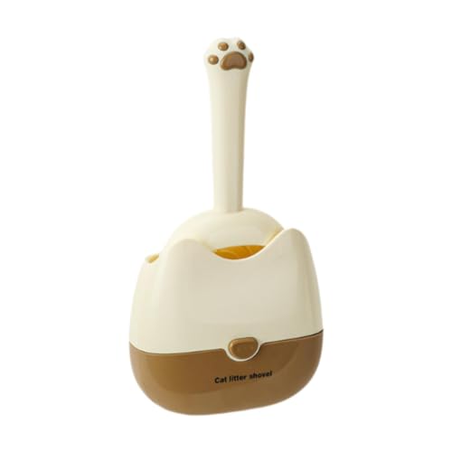 Fonowx Katzentoilettenhalter mit Schaufel für Einfache Reinigung Und Aufbewahrung, Gelb Fonowx Katzentoilettenhalter mit Schaufel für Einfache Reinigung Und Aufbewahrung, Gelb von Fonowx