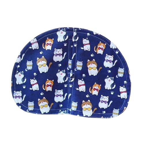 Fonowx Katzentoilettentürvorhang, halbrunde Form für einfachen Zugang, Fette Katze Blau Fonowx Katzentoilettentürvorhang, halbrunde Form für einfachen Zugang, Fette Katze Blau von Fonowx