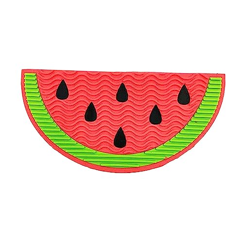Fonowx Leckmatte für Hunde und Katzen, Hunde-Leckpad, langsame Futtermatte mit starkem Saugnapf, Haustier-Futtermatte, Futterplatte, Hunde-Leckpad zum Baden, Wassermelone von Fonowx