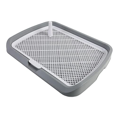 Fonowx Mesh Hundetoilette Pet Training Pad Halter 25,6 X 20 Zoll für Kleine Oder Große Haustiere, Dunkelgrau von Fonowx
