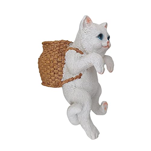 Fonowx Niedliche Katzenfiguren Aquarium Ornamente Aquarium Landschaft Ornamente Aquarium Zubehör Aufbewahrung Miniaturlandschaft 1PC für Aquariumliebhaber, Weiß Fonowx Niedliche Katzenfiguren Aquarium Ornamente Aquarium Landschaft Ornamente Aquarium Zubehör Aufbewahrung Miniaturlandschaft 1PC für Aquariumliebhaber, Weiß von Fonowx