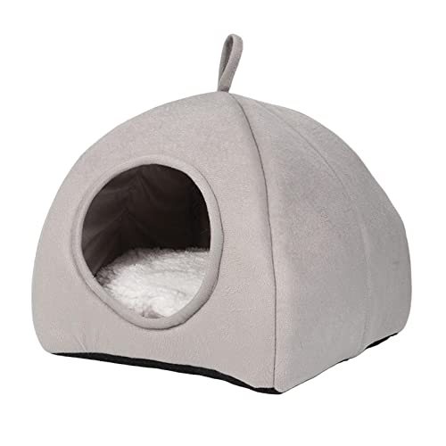 Fonowx Niedliches Katzenhaus, Haustierbett, Plüschhütte, Nest, Warm Waschbar, Kissen, Mittelgroßer Hundekätzchenboden für Innenkatzen Im Winter, M Grau Fonowx Niedliches Katzenhaus, Haustierbett, Plüschhütte, Nest, Warm Waschbar, Kissen, Mittelgroßer Hundekätzchenboden für Innenkatzen Im Winter, M Grau von Fonowx