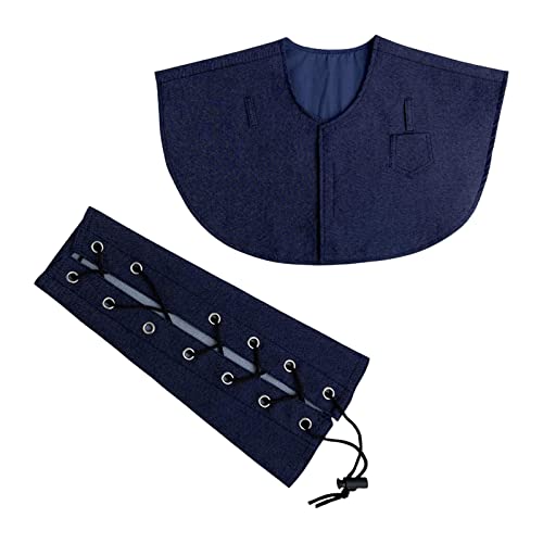 Fonowx Parrot Anti Scratch Arm Schulterschutz Pad Schal Unterarmschutz Kleidung Hängeschlaufe Nymphensittich Sun Conures Lovebird Haustierzubehör, Blau von Fonowx