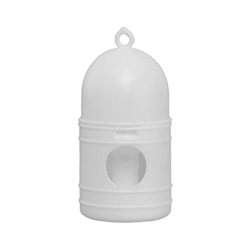Fonowx Parrot Water Dispenser Bowl Water Pot Großes Fassungsvermögen 1L Pigeon Tränke mit Hängendem Griff für Vieh, Küken, Enten Und Geflügel, Weiß von Fonowx