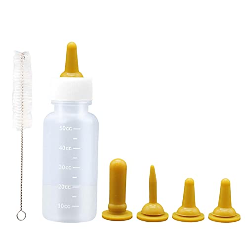 Fonowx Pet Feeder Set Neugeborener Hund Katze Stillmilchflasche Wassernapf Reinigungsbürste Pet Feeder Bottle für Frettchen Doggy Rabbit Welpe Hamster, GELB Fonowx Pet Feeder Set Neugeborener Hund Katze Stillmilchflasche Wassernapf Reinigungsbürste Pet Feeder Bottle für Frettchen Doggy Rabbit Welpe Hamster, GELB von Fonowx