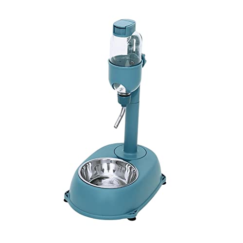 Fonowx Pet Feeder Waterer Wassertrinker 500 Ml Wasserflasche Futternapf Hundenapf, Blau von Fonowx