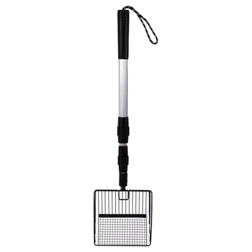Fonowx Schaufel für Hühnerkot und Katzenstreu aus Metall, Verstellbarer Griff von 57,1 bis 106,4 cm, Schwarzer Schaufel Fonowx Schaufel für Hühnerkot und Katzenstreu aus Metall, Verstellbarer Griff von 57,1 bis 106,4 cm, Schwarzer Schaufel von Fonowx