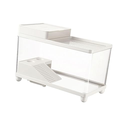 Fonowx Schildkrötenbecken mit Multifunktionalem Zubehör, Stabilem Bodenablauf, Zuchtbecken für Frösche Und Amphibien, Weiß Fonowx Schildkrötenbecken mit Multifunktionalem Zubehör, Stabilem Bodenablauf, Zuchtbecken für Frösche Und Amphibien, Weiß von Fonowx