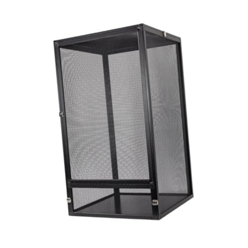 Fonowx Schlangen Aluminium Bildschirmkäfig, Reptilien Terrarium, Einfach zu Montierender Behälter, Bartagamen, Guter Belüftungs Lebensraumkäfig, 45x45x80cm Fonowx Schlangen Aluminium Bildschirmkäfig, Reptilien Terrarium, Einfach zu Montierender Behälter, Bartagamen, Guter Belüftungs Lebensraumkäfig, 45x45x80cm von Fonowx