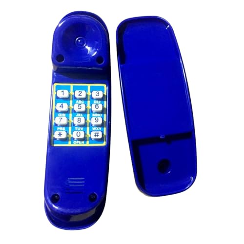 Fonowx Spielplatz Telefon Spielzeug, Spielzeugtelefone Kindertelefonspielzeug, Geräusche Interaktives Kinderhandy für Spielplatz Garten Telefon Spielhaustelefon, Pädagogisches Telefonspielzeug, Blau von Fonowx