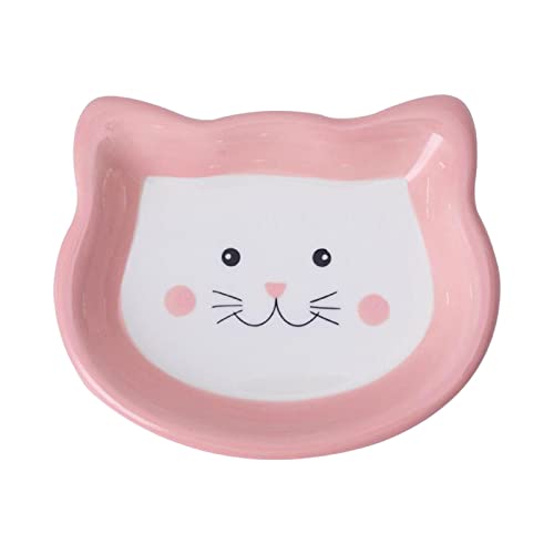 Fonowx Süßer Katzennapf, Leicht zu Reinigender Futterbehälter, Kleiner Hundenapf, Mini Fütterung, Chinchilla, Eichhörnchen, Heimtierbedarf, ROSA von Fonowx