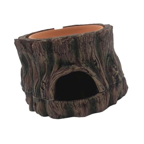 Fonowx Tank Hideout Aquarium Tank Dekoration Dekorative Landschaftsgestaltung Dekoration Hideaway Sonnenbereich für Frosch Geckos Schlange, W1235 von Fonowx