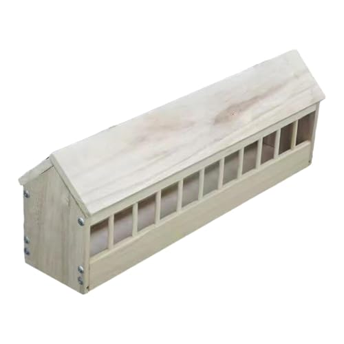 Fonowx Taubenfutterbehälter, Geflügelfutterspender, Holzfutterspender für Enten Und Enten, 60 cm X 12.5 cm X Fonowx Taubenfutterbehälter, Geflügelfutterspender, Holzfutterspender für Enten Und Enten, 60 cm X 12.5 cm X von Fonowx