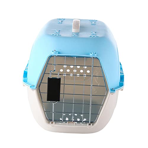 Fonowx Travel Carrier Handtasche Cat Cage Small Medium Size Animal Tourism Outdoor Use, 58x40x36cm Blau von Fonowx