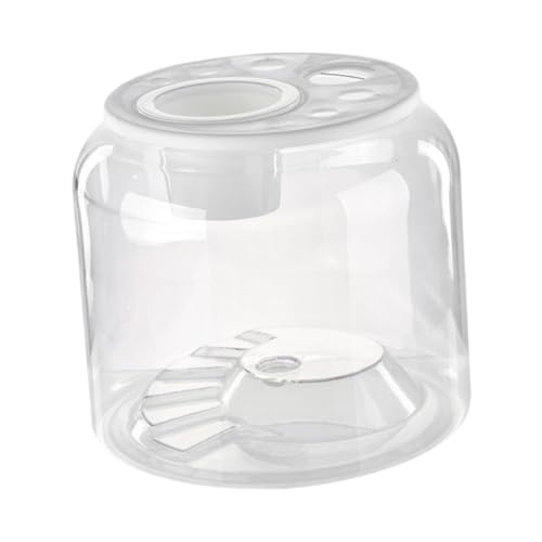 Fonowx Turtle Container Wasser Aquarium Mode vielseitiger Schreibtisch DIY Micro Landschaft Reptilien Lebensraum für Wohnung Wohnzimmer, L with Lid von Fonowx