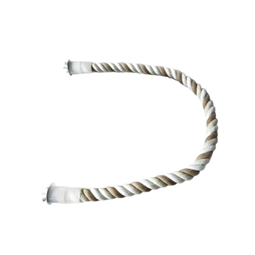 Fonowx Vogel Papageien Seilstangen, Käfigzubehör, Jute Schaukel, Vogelhaus, Stehende Sitzstange, Bungee für Sittiche, Wellensittiche, Kleine Und Mittelgroße, 80cm von Fonowx