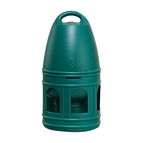 Fonowx Vogel Wassertrinker/Uzrain Papageien Wasserspender Futterspender/mit Hängendem Griff/Vogelkäfig Zubehör, Große Kapazität/, Grün 3L von Fonowx