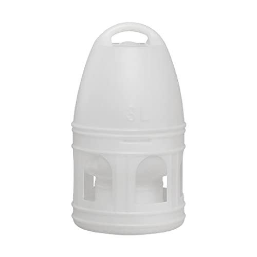 Fonowx Vogel Wassertrinker/Uzrain Papageien Wasserspender Futterspender/mit Hängendem Griff/Vogelkäfig Zubehör, Große Kapazität/, Weiß 3L von Fonowx