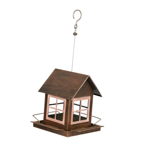 Fonowx Vogelfutterhaus für Den Außenbereich, Form Einer Vogelfutterschale für Den Außenbereich, für Bauernhaus, Terrasse, Balkon Fonowx Vogelfutterhaus für Den Außenbereich, Form Einer Vogelfutterschale für Den Außenbereich, für Bauernhaus, Terrasse, Balkon von Fonowx