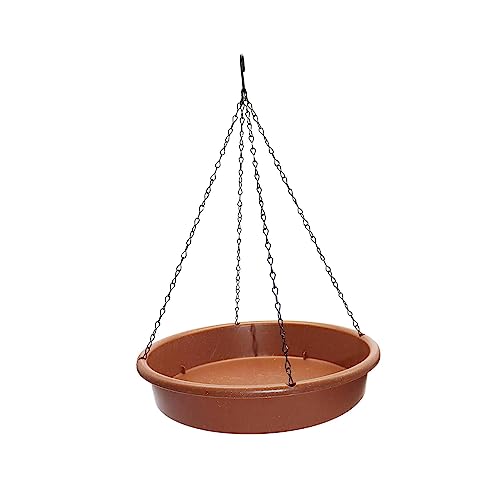 Fonowx Vogeltränke mit Metallhaken, hängendes Vogelbad, Vogelwasserschale, Vogelfutterstation für Garten, Hof, Terrasse, Außenbereich Fonowx Vogeltränke mit Metallhaken, hängendes Vogelbad, Vogelwasserschale, Vogelfutterstation für Garten, Hof, Terrasse, Außenbereich von Fonowx