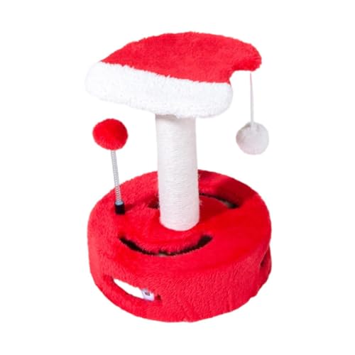 Fonowx Weihnachts Katzenkratzbaum, Katzenbaum, Praktisches, Lustiges, Interaktives Katzenspielzeug von Fonowx