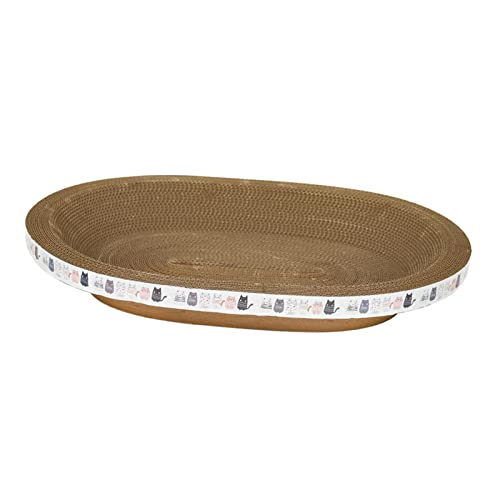 Fonowx Wellpappe Scratch Pad Cat Scratcher Karton für Heimtierbedarf, 58 cm x 42 cm x 8 cm von Fonowx