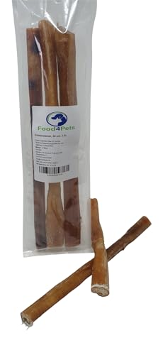 Food4Pets Lange Ochsenziemer 3 x 30 cm (150g)– Beliebter Hundeleckerli, ideal zur Zahnpflege und als Snack Food4Pets Lange Ochsenziemer 3 x 30 cm (150g)– Beliebter Hundeleckerli, ideal zur Zahnpflege und als Snack von Food4Pets