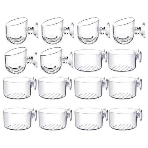 Foollusiie 16pcs Wasserpflanzent Cups Kit Transparente Acryl -Wasserpflanzentopf -Kit Aquarium Dekoration 2 Formen Foollusiie 16pcs Wasserpflanzent Cups Kit Transparente Acryl -Wasserpflanzentopf -Kit Aquarium Dekoration 2 Formen von Foollusiie