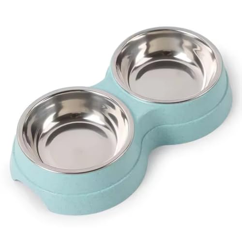 Foollusiie Doppelte Futtern?pfe f¨¹r Haustiere, Wasserspender, Edelstahl, Trinknapf, Futterspender f¨¹r Katzen und Welpen, Futterzubeh?r f¨¹r Hunde, Blau Foollusiie Doppelte Futtern?pfe f¨¹r Haustiere, Wasserspender, Edelstahl, Trinknapf, Futterspender f¨¹r Katzen und Welpen, Futterzubeh?r f¨¹r Hunde, Blau von Foollusiie