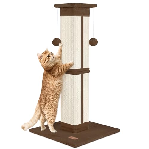 Fopetfy Katzenkratzbaum 83,8 cm für Indoor Katzen, Hoher Katzenkratzbaum Braun Fopetfy Katzenkratzbaum 83,8 cm für Indoor Katzen, Hoher Katzenkratzbaum Braun von Fopetfy
