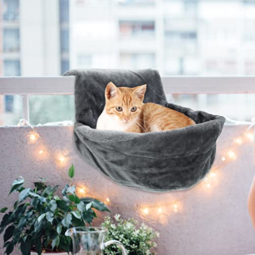 Foppla Heizkörperbett für Katzen, Hängematte, weiches Katzenbett mit starkem Eisenrahmen, Wiege für kleine Haustiere, Kätzchen, Welpen, Hunde von Foppla