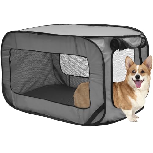 Foppla Pop-Up-Hundebox, Reisebox, Reisehütte mit Aufbewahrungstasche, kleiner Hundezelt, Käfig Foppla Pop-Up-Hundebox, Reisebox, Reisehütte mit Aufbewahrungstasche, kleiner Hundezelt, Käfig von Foppla