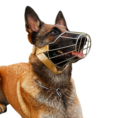Korbmaulkorb FüR Hunde,Atmungsaktive Gesichtsmaske FüR Hunde,Maulkorb Metall,KöNnen Atmen,Verstellbarer Schlaufe,Resistent Gegen Abrieb,FüR Verhindert Lecken,Knabbern,Aufsammeln StöCken Korbmaulkorb FüR Hunde,Atmungsaktive Gesichtsmaske FüR Hunde,Maulkorb Metall,KöNnen Atmen,Verstellbarer Schlaufe,Resistent Gegen Abrieb,FüR Verhindert Lecken,Knabbern,Aufsammeln StöCken von ForceRoute