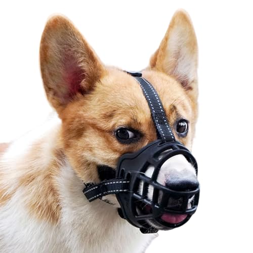 Korbmaulkorb FüR Hunde,Maulkorb FüR Hunde,Maulschlaufe Hund,Weich,öFfnung Vorne,Hunde KöNnen Hecheln,Fressen Und Trinken,Verstellbarer Schlaufe,Reflektierenden Streifen,FüR Gegen Fressen, Korbmaulkorb FüR Hunde,Maulkorb FüR Hunde,Maulschlaufe Hund,Weich,öFfnung Vorne,Hunde KöNnen Hecheln,Fressen Und Trinken,Verstellbarer Schlaufe,Reflektierenden Streifen,FüR Gegen Fressen, von ForceRoute