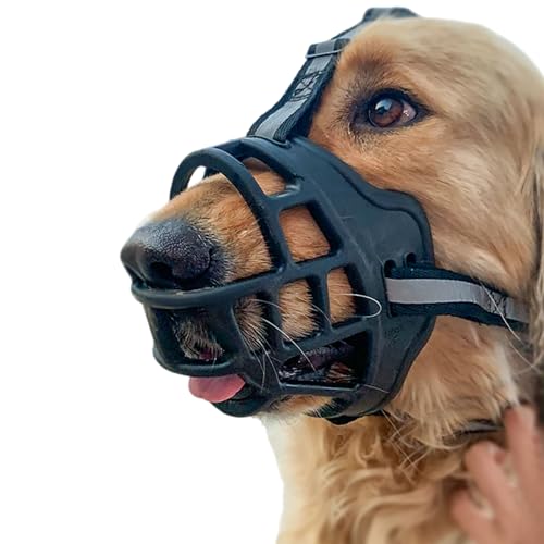 Maulkorb FüR Hunde,Verstellbarer Und Sicherer Mundschutz FüR Hunde,Hunde Maulkorb,Weich,öFfnung Vorne,Hunde KöNnen Hecheln,Trinken,Reflektierenden Streifen,DASS Sie Bellen Oder BeißEn Und Maulkorb FüR Hunde,Verstellbarer Und Sicherer Mundschutz FüR Hunde,Hunde Maulkorb,Weich,öFfnung Vorne,Hunde KöNnen Hecheln,Trinken,Reflektierenden Streifen,DASS Sie Bellen Oder BeißEn Und von ForceRoute