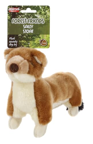Forest friends Animal Instincts Quietschendes Hundespielzeug, weiches Komfort-Spielzeug für Welpen, Sally Stoat – groß von Forest friends