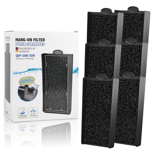 Forever Speed Polyester-Aktivkohle Filtereinsatz, Polyester für feine Schmutzpartikel, Aktivkohle für Verfärbungen/Gerüche, für Aquarium Außenfilter, 6 Pack Forever Speed Polyester-Aktivkohle Filtereinsatz, Polyester für feine Schmutzpartikel, Aktivkohle für Verfärbungen/Gerüche, für Aquarium Außenfilter, 6 Pack von Forever Speed