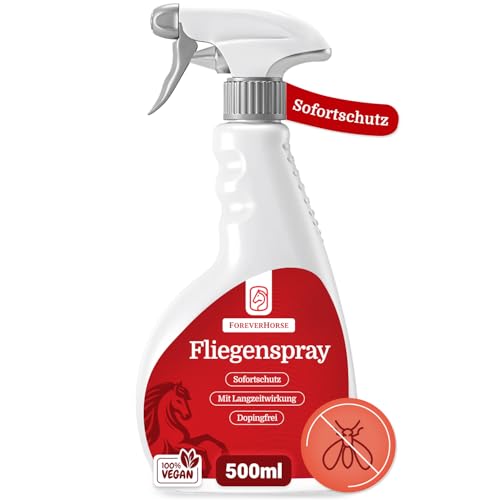 ForeverHorse Fliegenspray Pferd - 500ml Insektenspray als Pferde Zubehör - Sofortiger Schutz & Langanhaltende Wirkung als Mückenspray - Repellent gegen Mücken, Fliegen, Bremsen Made in Germany ForeverHorse Fliegenspray Pferd - 500ml Insektenspray als Pferde Zubehör - Sofortiger Schutz & Langanhaltende Wirkung als Mückenspray - Repellent gegen Mücken, Fliegen, Bremsen Made in Germany von ForeverHorse