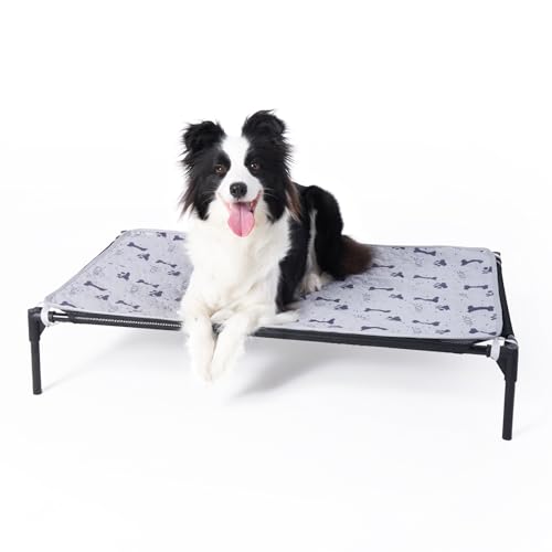 Forher Zusammenklappbares Hundebett mit Metallrahmen, tragbares Hundebett, leicht zu reinigen, atmungsaktives Netzgewebe, für den Innen- und Außenbereich, Reisen, Camping, Haustierbett, Größe XL, Forher Zusammenklappbares Hundebett mit Metallrahmen, tragbares Hundebett, leicht zu reinigen, atmungsaktives Netzgewebe, für den Innen- und Außenbereich, Reisen, Camping, Haustierbett, Größe XL, von Forher
