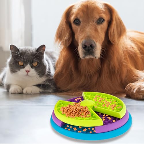 Dog Slow Feeder Interactive Dog Puzzle Game Toy 3 Layers Puppy Feeder Lick Mat Dog Slow Eating Bowl Prevent Gulping and Overeating for Cat Medium Large Dogs, Dog Accessories Dog Slow Feeder Interactive Dog Puzzle Game Toy 3 Layers Puppy Feeder Lick Mat Dog Slow Eating Bowl Prevent Gulping and Overeating for Cat Medium Large Dogs, Dog Accessories von Foribyw