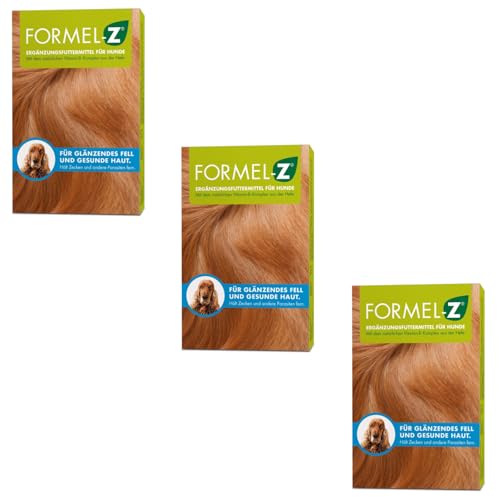 Formel-Z für Hunde | 3er Pack | 3 x 125 g | Ergänzungsfuttermittel für Hunde | Von Experten entwickelt | Mit natürlichem Vitamin-B-Komplex | Komplett ohne Chemie von Formel-Z