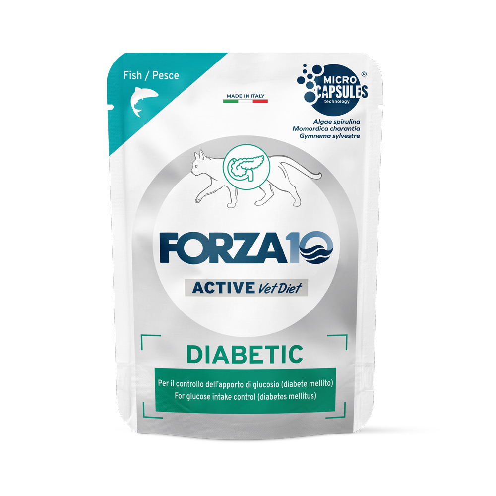 Forza 10 Diabetic Active Vet Diet für Katzen 12 x 80 g - Fisch von Forza10 Active Line Cat