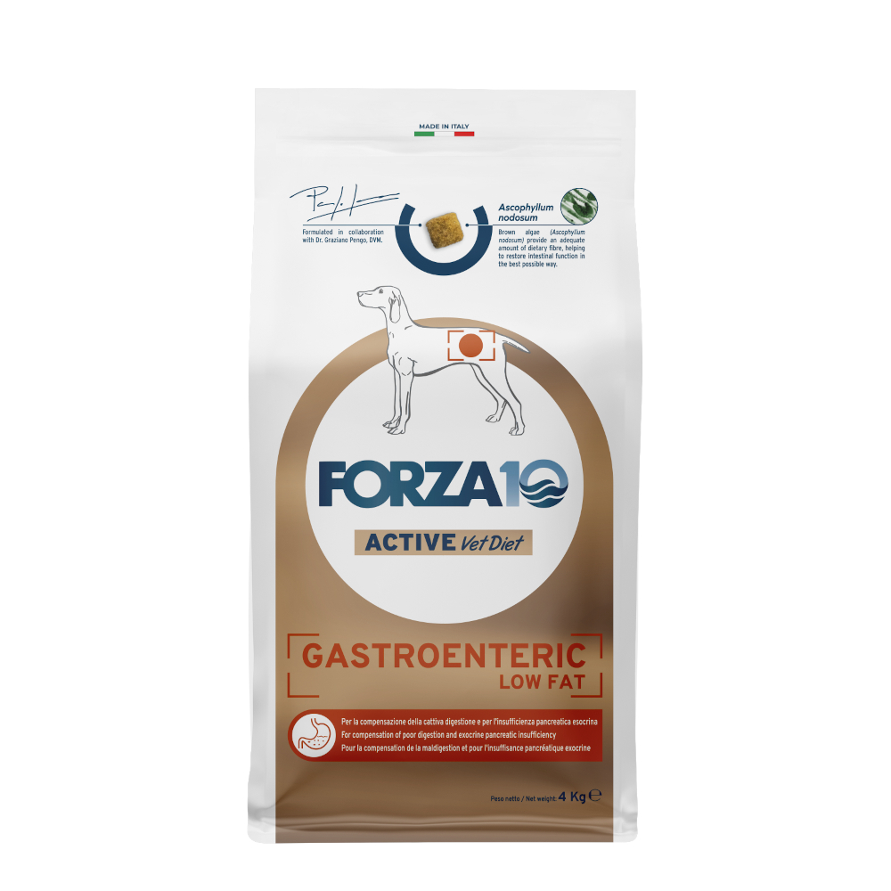 2 x 1,5 kg / 4 kg / 10 kg Forza 10 Active Line zum Sonderpreis! - Gastroenteric Low Fat (2 x 4 kg) von Forza10 Active Line Dog