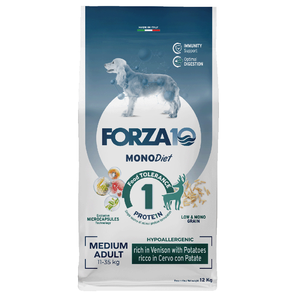 1,5 kg / 10 kg / 12 kg FORZA10 zum Sonderpreis! - Medium Diet Wild & Kartoffeln 12 kg von Forza10 Diet Dog