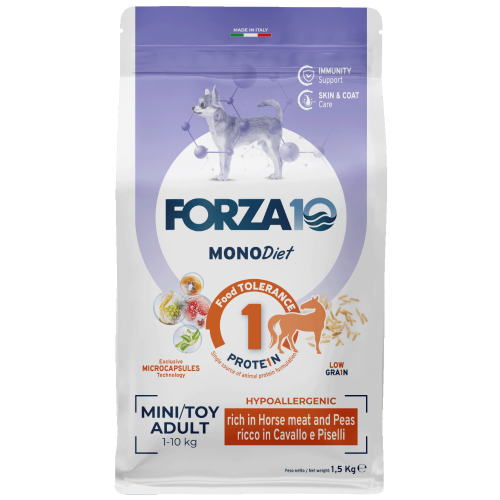 1,5 kg / 10 kg / 12 kg FORZA10 zum Sonderpreis! - Mini & Toy Diet Pferd & Erbsen 1,5 kg von Forza10 Diet Dog