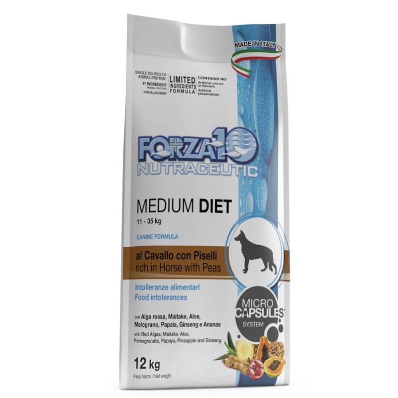 FORZA10 Medium Diet Pferd & Erbsen - 12 kg von Forza10 Diet Dog